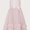 MONSOON Odette Blossom 3D Dress Pink