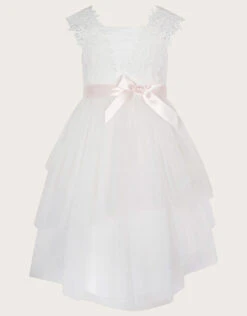 MONSOON Zaralia Lace Safire Dress Ivory