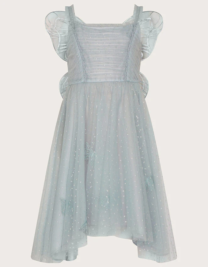 MONSOON Land Of Wonder Butterfly Wings Glitter Dress Grey 1 MONSOON Land Of Wonder Butterfly Wings Glitter Dress Grey