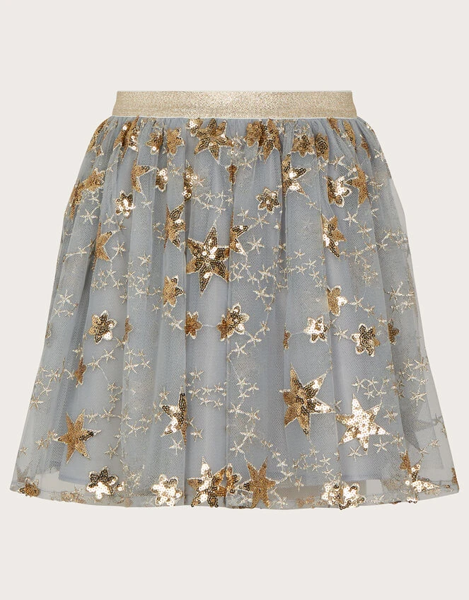 MONSOON Land Of Wonder Superstar Embellished Skirt Grey 1 MONSOON Land Of Wonder Superstar Embellished Skirt Grey