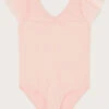 MONSOON Land Of Wonder Ruffle Sleeve Leotard Pink