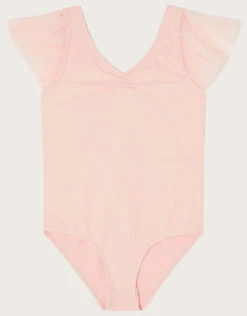 MONSOON Land Of Wonder Ruffle Sleeve Leotard Pink