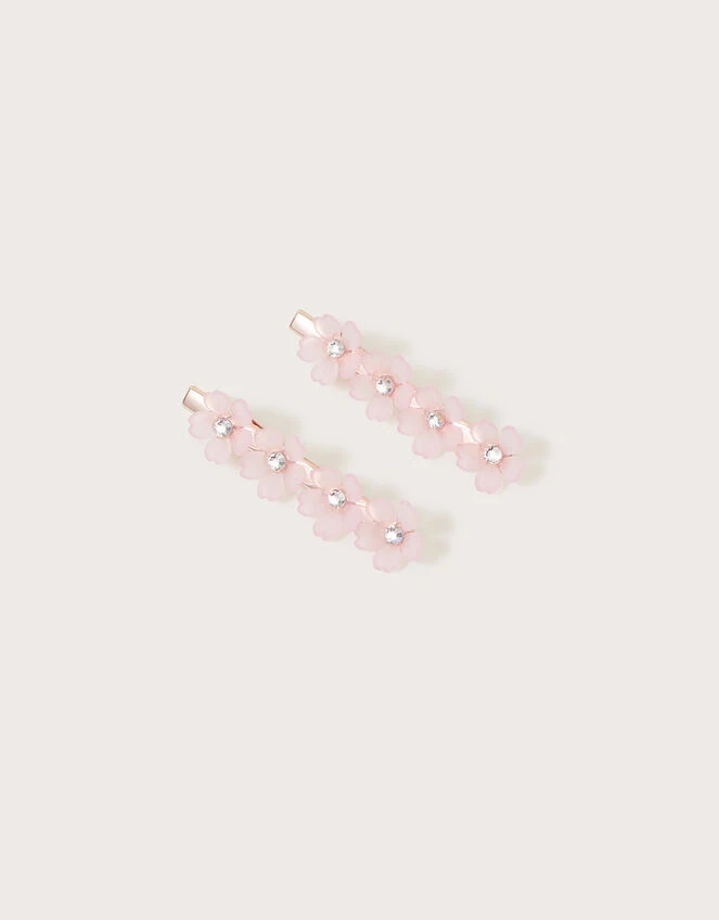 Diamante Flower Hair Clips Set Of Two 1 Diamante Flower Hair Clips Set Of Two