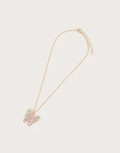 Super Sparkly Butterfly Necklace