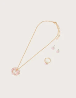 Loveheart Floral Jewellery Set