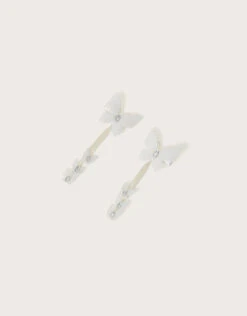 Cascading Butterfly Hair Clips Set Of Two