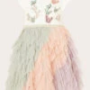 MONSOON Baby Butterfly Ruffle Disco Dress Multi