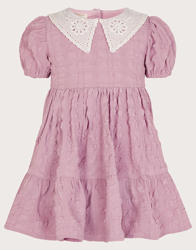 MONSOON Baby Heather Collar Dress Purple 1 MONSOON Baby Heather Collar Dress Purple