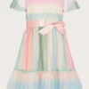 MONSOON Baby Pippa Stripe Tulle Dress Multi
