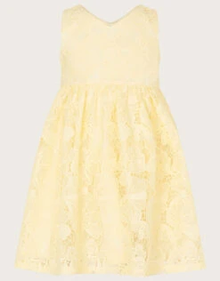 MONSOON Baby Lace Dress Yellow