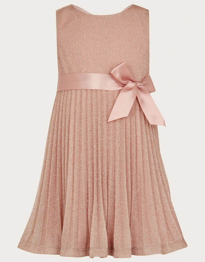 MONSOON Baby Gilded Roses Pleated Dress Pink 1 MONSOON Baby Gilded Roses Pleated Dress Pink