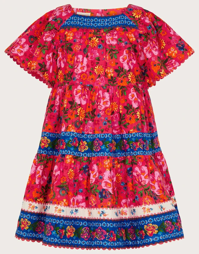 MONSOON Heritage Floral Mixed Print Dress Red 1 MONSOON Heritage Floral Mixed Print Dress Red