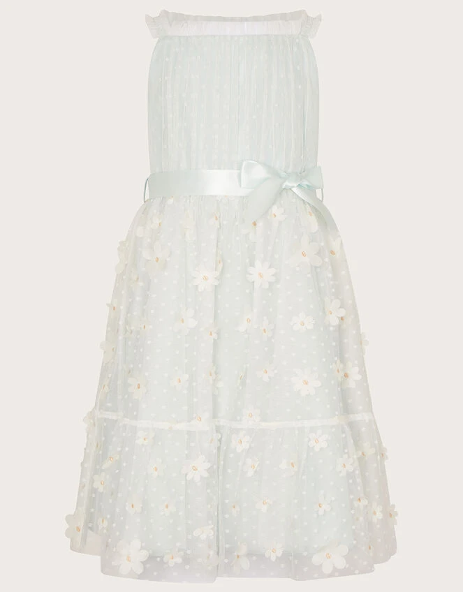 Polka Dot Daisy Tiered Dress Blue 1 Polka Dot Daisy Tiered Dress Blue