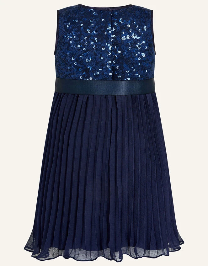 MONSOON Baby Keita Dress Blue 2 MONSOON Baby Keita Dress Blue - Image 2