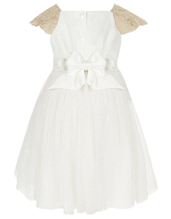 MONSOON Baby Estella Dress Gold 2 MONSOON Baby Estella Dress Gold - Image 2