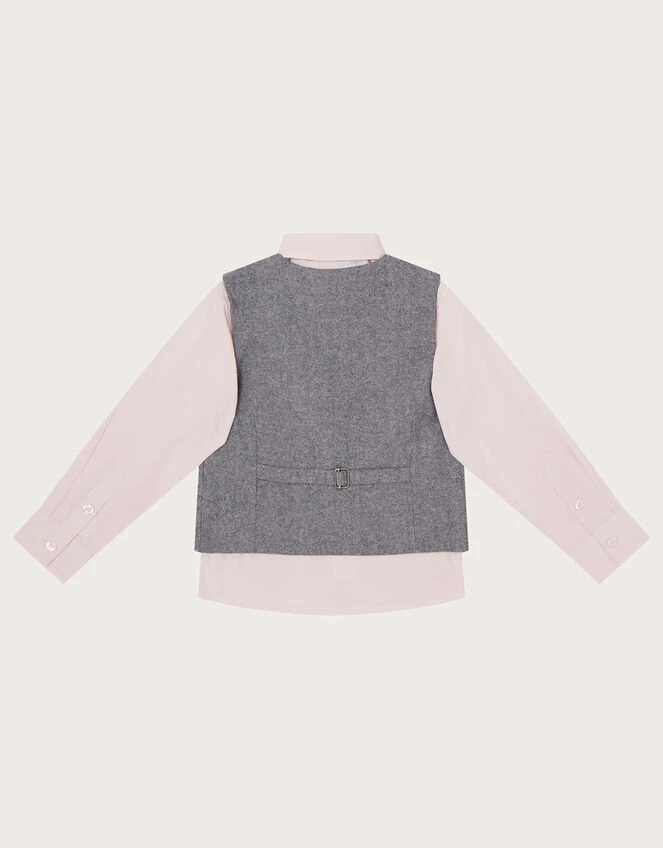 MONSOON Three-Piece Waistcoat And Shirt Set Grey 2 MONSOON Three-Piece Waistcoat And Shirt Set Grey - Image 2