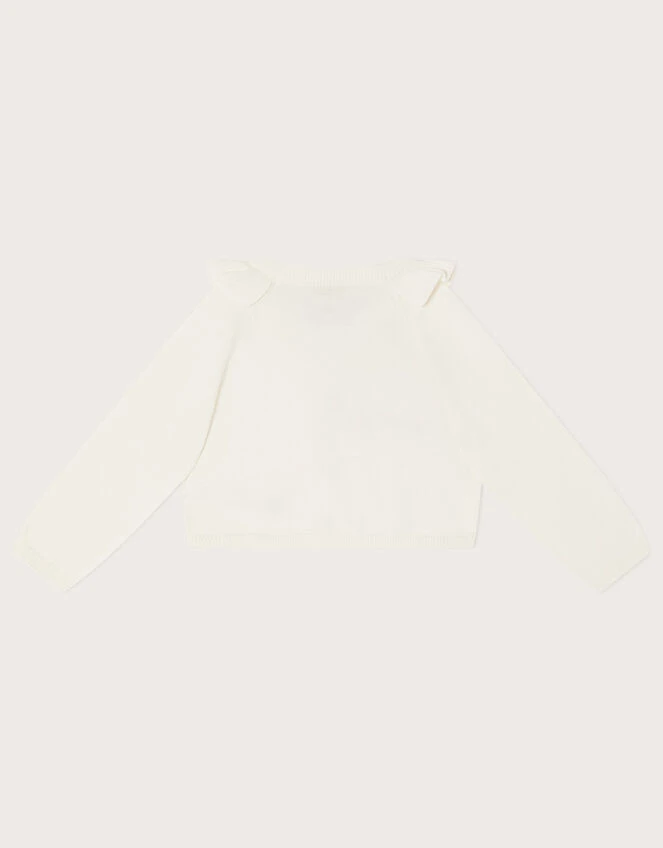 MONSOON Baby Butterfly Cardigan Ivory 2 MONSOON Baby Butterfly Cardigan Ivory - Image 2