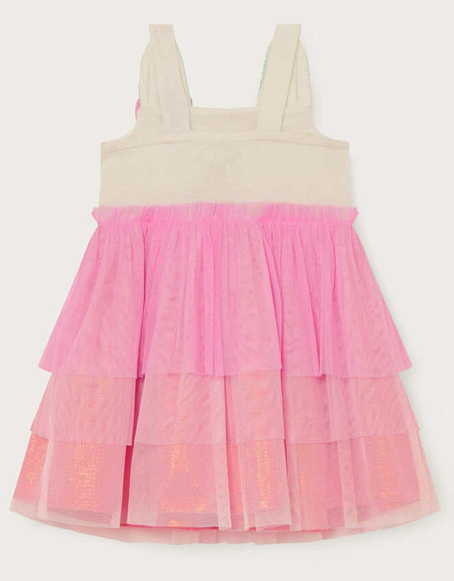 MONSOON Baby Novelty Bunny Disco Dress Pink 2 MONSOON Baby Novelty Bunny Disco Dress Pink - Image 2