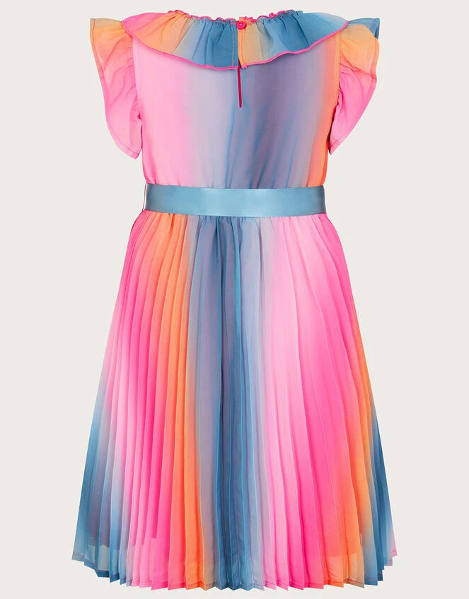 MONSOON Pleated Ombre Swing Dress Pink 2 MONSOON Pleated Ombre Swing Dress Pink - Image 2