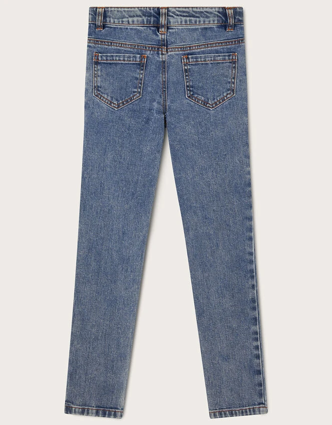 MONSOON Embroidered Unicorn Jeans Blue 2 MONSOON Embroidered Unicorn Jeans Blue - Image 2