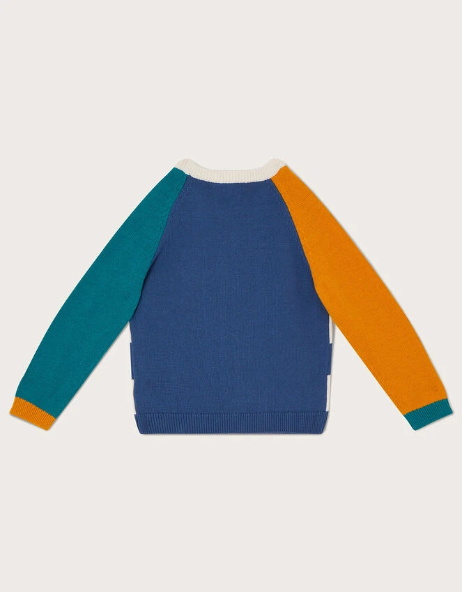 MONSOON Stripe Colour Block Knit Jumper Multi 2 MONSOON Stripe Colour Block Knit Jumper Multi - Image 2