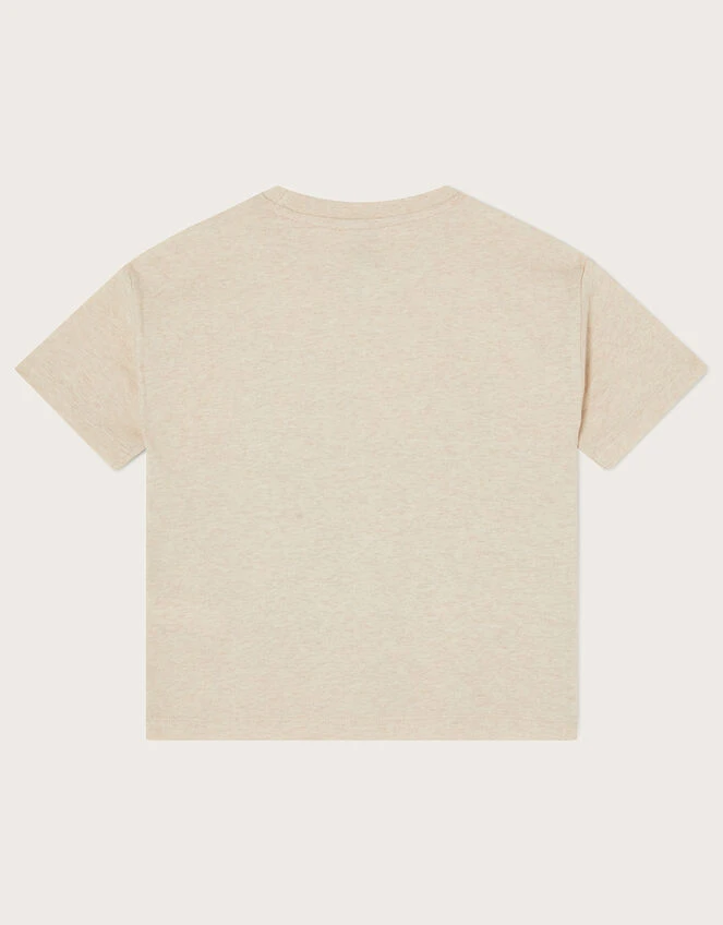 MONSOON London Dinosaur Scene T-Shirt Camel 2 MONSOON London Dinosaur Scene T-Shirt Camel - Image 2