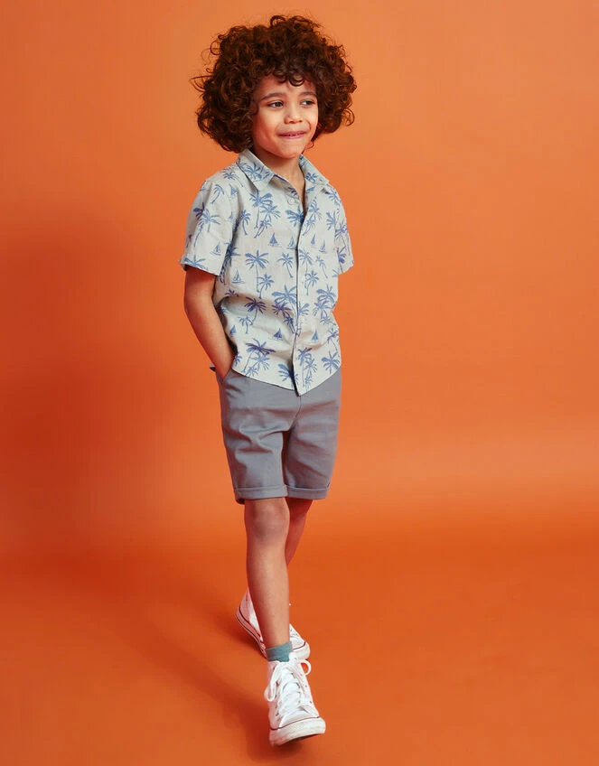 MONSOON Chino Easy Fastening Shorts Grey 2 MONSOON Chino Easy Fastening Shorts Grey - Image 2