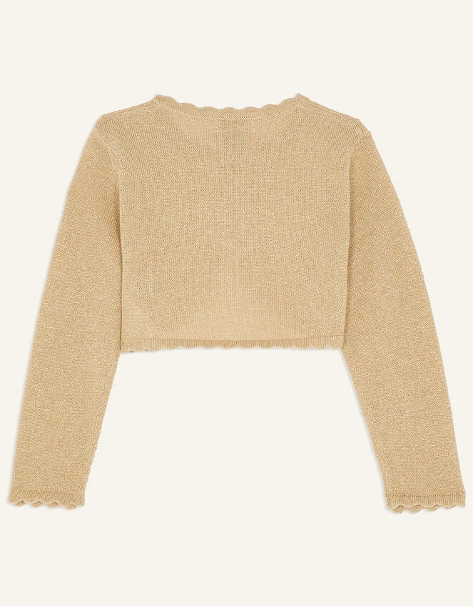 MONSOON Baby Niamh Cardigan Gold 2 MONSOON Baby Niamh Cardigan Gold - Image 2