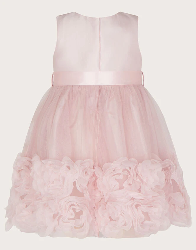 MONSOON Baby Odette Blossom 3D Dress Pink 2 MONSOON Baby Odette Blossom 3D Dress Pink - Image 2