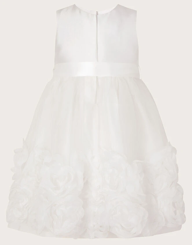 MONSOON Baby Odette Blossom 3D Dress Ivory 2 MONSOON Baby Odette Blossom 3D Dress Ivory - Image 2