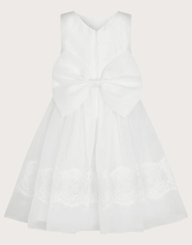 MONSOON Alovette Lace Communion Dress White 2 MONSOON Alovette Lace Communion Dress White - Image 2