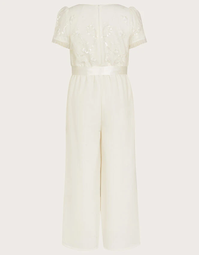 MONSOON Tula Bridesmaid Jumpsuit Ivory 2 MONSOON Tula Bridesmaid Jumpsuit Ivory - Image 2