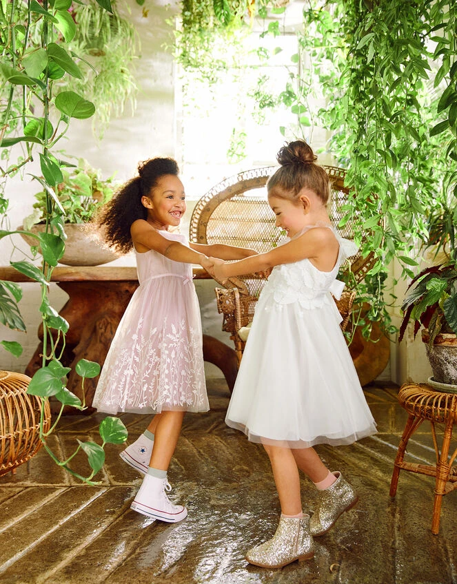 MONSOON Ophelia Lace Tulle Dress Ivory 2 MONSOON Ophelia Lace Tulle Dress Ivory - Image 2