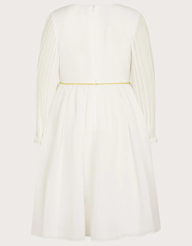 MONSOON Embroidered Pleated Sleeve Tunic Ivory 2 MONSOON Embroidered Pleated Sleeve Tunic Ivory - Image 2