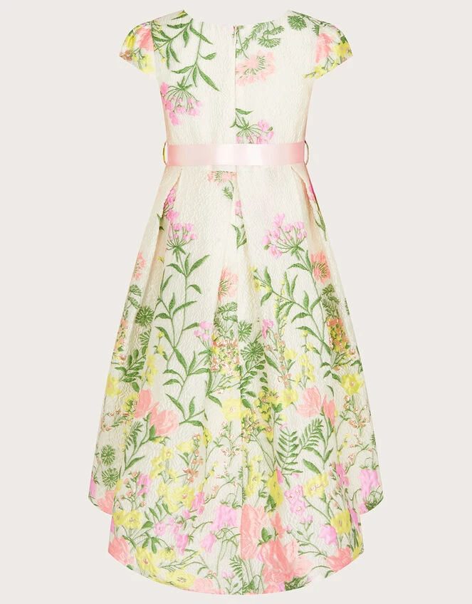 MONSOON Katharine Floral Jacquard Dress Ivory 2 MONSOON Katharine Floral Jacquard Dress Ivory - Image 2