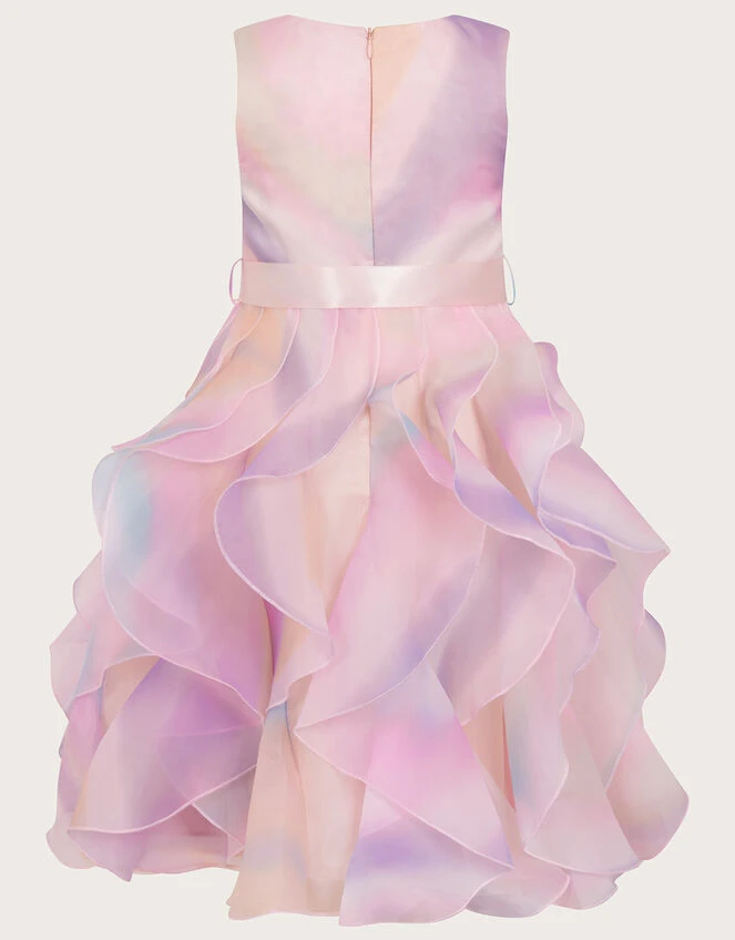 MONSOON Jojo Marble Print Cancan Dress Multi 3 MONSOON Jojo Marble Print Cancan Dress Multi - Image 3