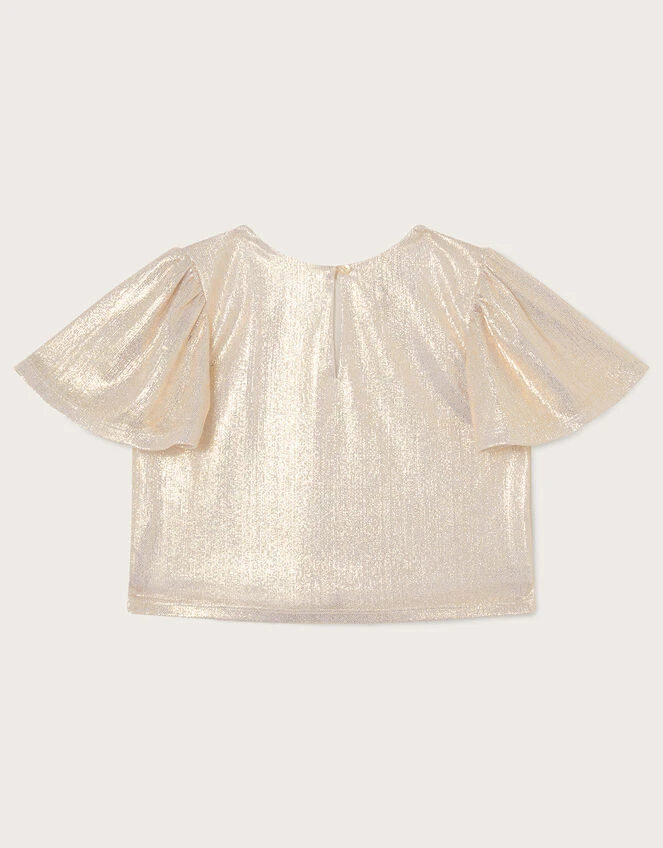MONSOON Rya Shimmer Top Gold 2 MONSOON Rya Shimmer Top Gold - Image 2