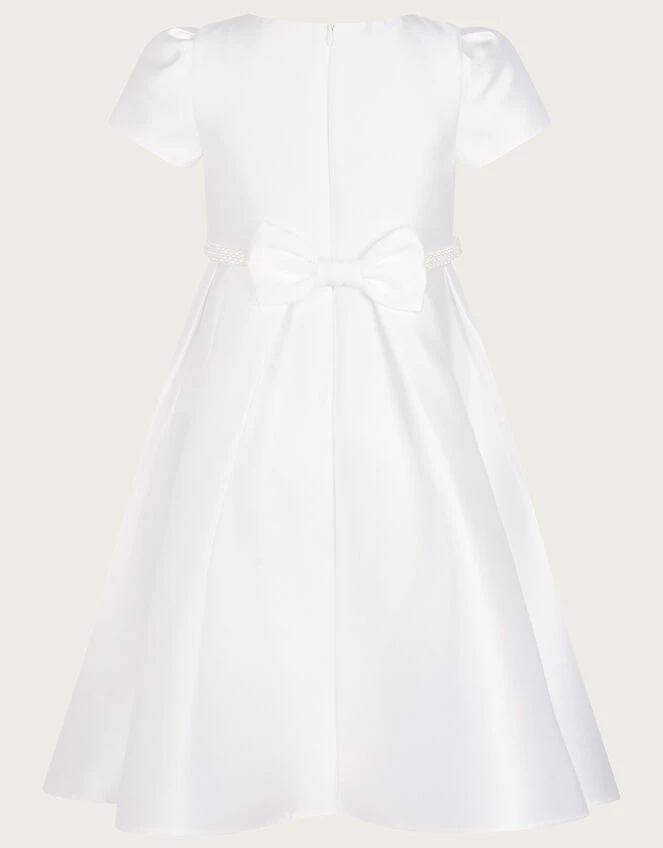 MONSOON Henriette Pearl Belt Duchess Dress Ivory 2 MONSOON Henriette Pearl Belt Duchess Dress Ivory - Image 2