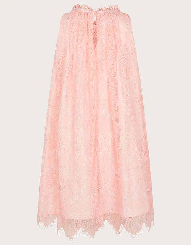 MONSOON Angelina Eyelash Lace Swing Dress Pink 2 MONSOON Angelina Eyelash Lace Swing Dress Pink - Image 2