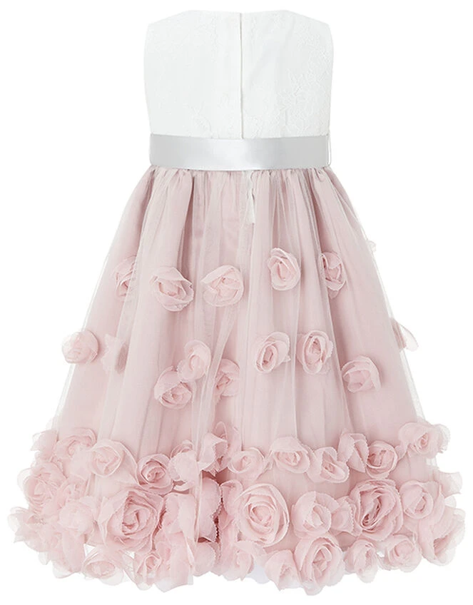 MONSOON Baby Ianthe Floral Occasion Dress Pink 2 MONSOON Baby Ianthe Floral Occasion Dress Pink - Image 2