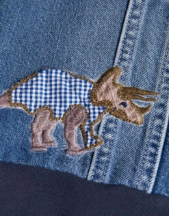 MONSOON Duggie Dinosaur Denim Jacket Blue -MONSOON Sales Store 03 31410302 4