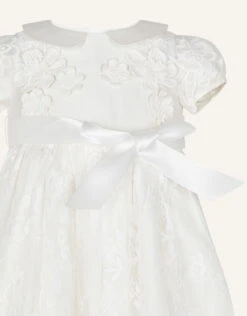 MONSOON Baby Provenza Silk Christening Gown Ivory -MONSOON Sales Store 03 31501526 4