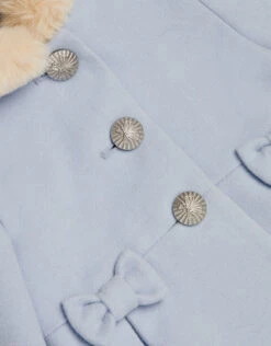 MONSOON Baby Hooded Bow Swing Coat Blue -MONSOON Sales Store 03 41212805 4