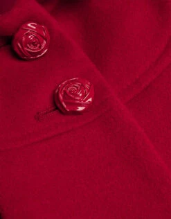 MONSOON Baby Rose Hem Pleated Coat With Hood Red -MONSOON Sales Store 03 41213514 4