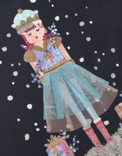 MONSOON Nutcracker Long Sleeve Top Blue -MONSOON Sales Store 03 41443706 4