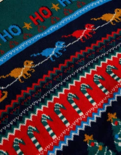 MONSOON Dinosaur Christmas Intarsia Jumper Green -MONSOON Sales Store 03 41614307 4