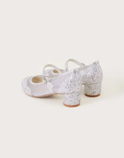MONSOON Annabelle Mesh Scallop Glitter Princess Shoes Silver -MONSOON Sales Store 03 41803619 4