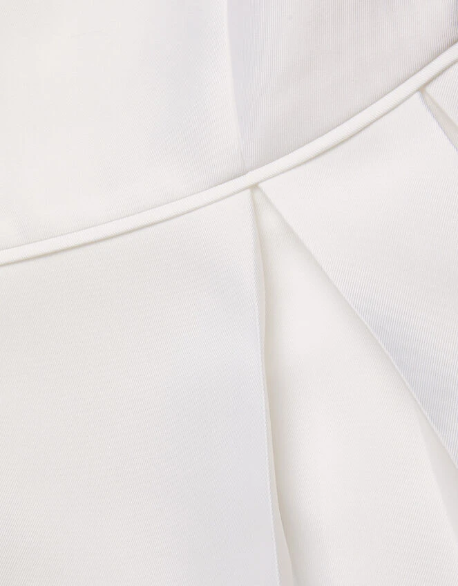 MONSOON Duchess Twill Bardot Prom Dress Ivory 3 MONSOON Duchess Twill Bardot Prom Dress Ivory - Image 3