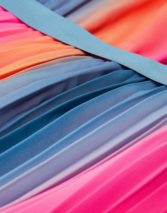 MONSOON Pleated Ombre Swing Dress Pink 3 MONSOON Pleated Ombre Swing Dress Pink - Image 3