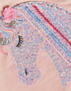 MONSOON Sequin Sleeve Unicorn Bomber Jacket Pink -MONSOON Sales Store 03 51308212 4